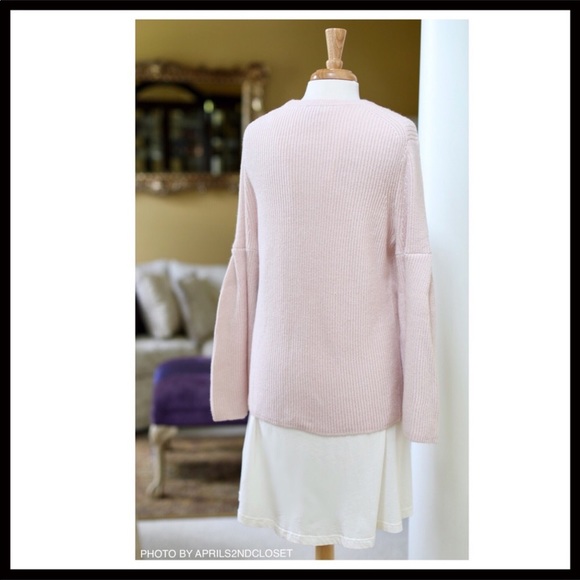VINCE CAMUTO COZY LUXE KNIT BLUSH TUNIC SWEATER - Picture 6 of 7